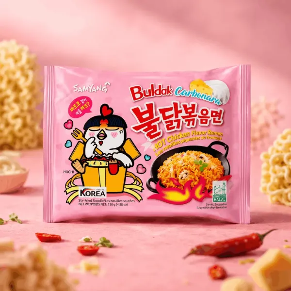 Samyang Carbonara Hot Chicken Ramen Noodles - 140g